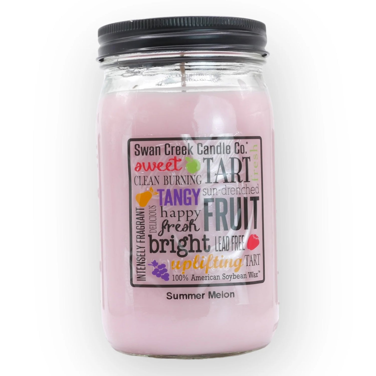 Swan Creek Pantry Jar Candle - Summer Melon (Medium 12oz)