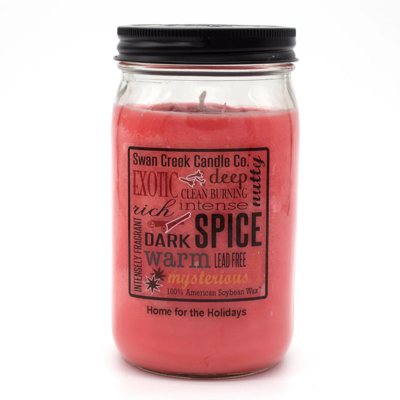 Swan Creek Pantry Jar Candle- Home For The Holidays (Medium 12oz)