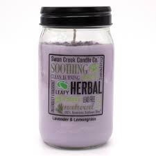 Swan Creek Pantry Jar Candle- Lavender & Lemongrass (Medium 12oz)